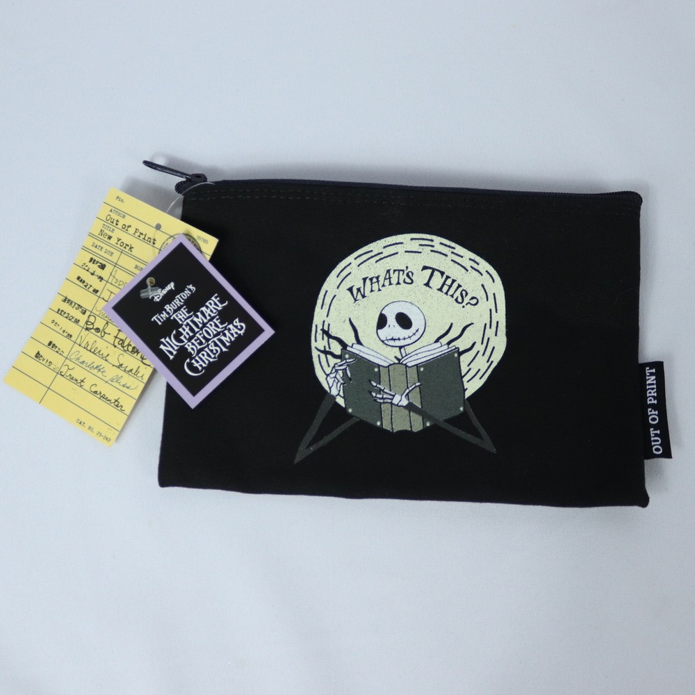 NWT Disney The Nightmare Before Christmas Zipper Bag Pouch Out of Print